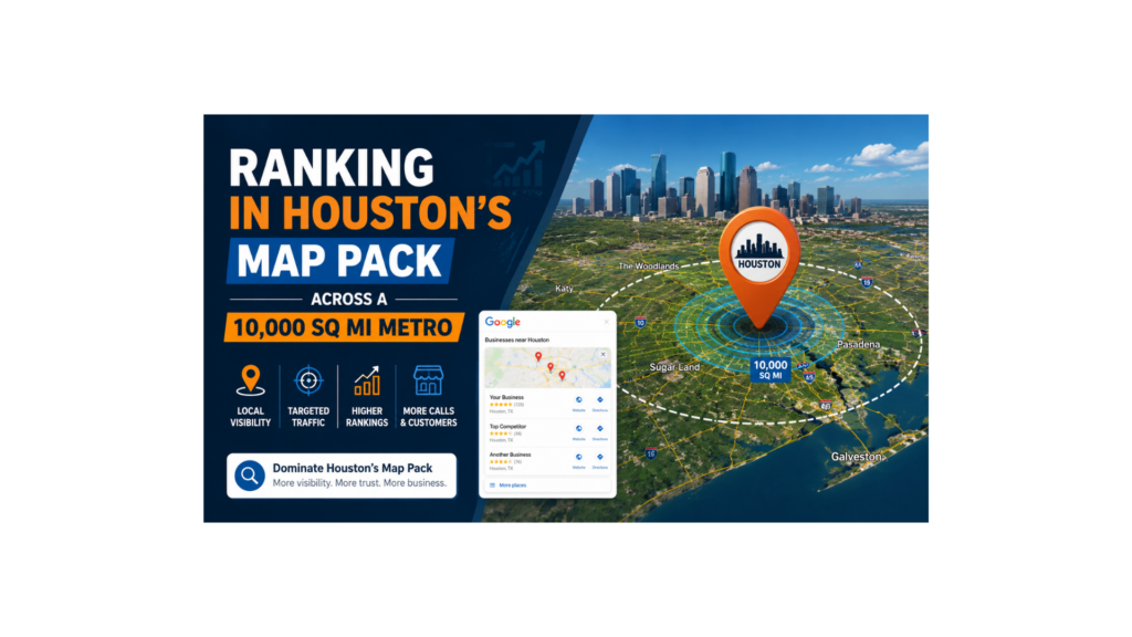 Ranking in Houston’s Map Pack Across a 10,000 Sq Mi Metro